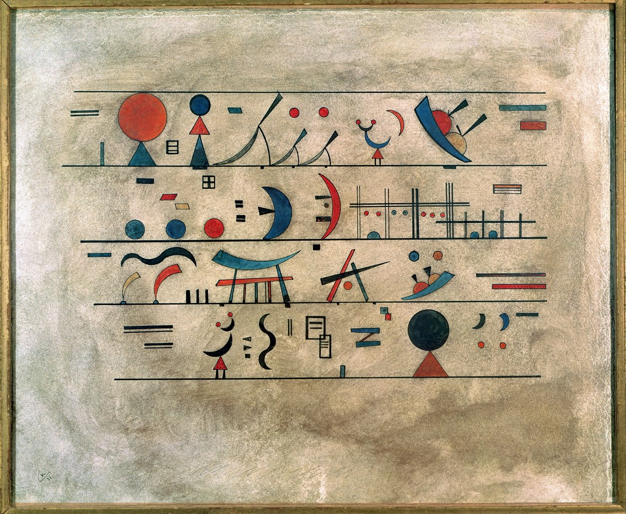 Řada postav, 1931 od Wassily Kandinsky