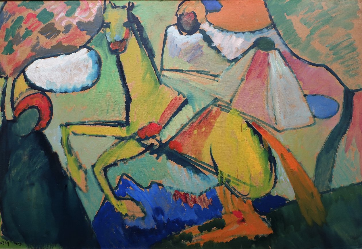 1909 Kandinského jezdec od Wassily Kandinsky