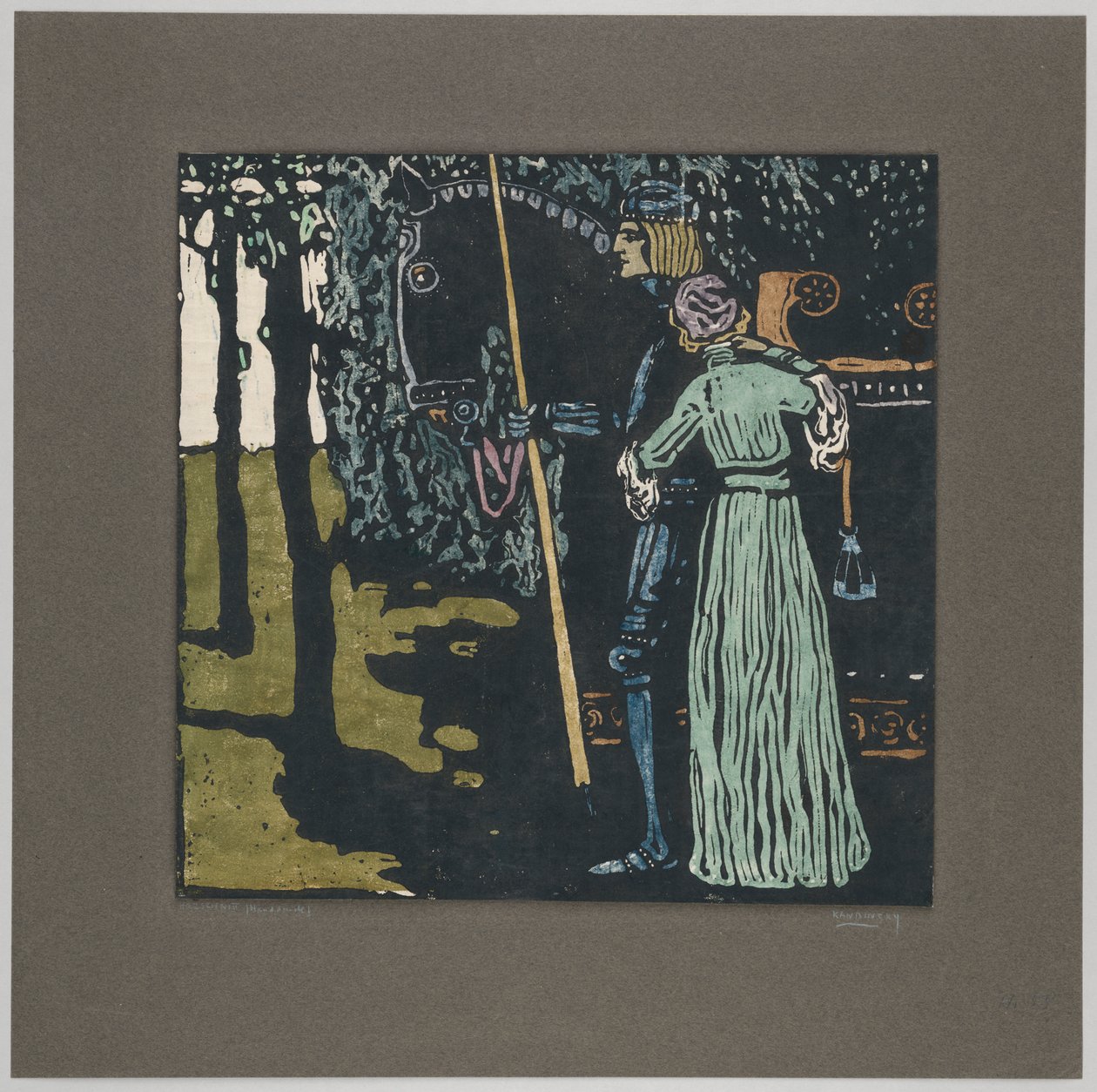 Rozloučení (druhý stav) od Wassily Kandinsky