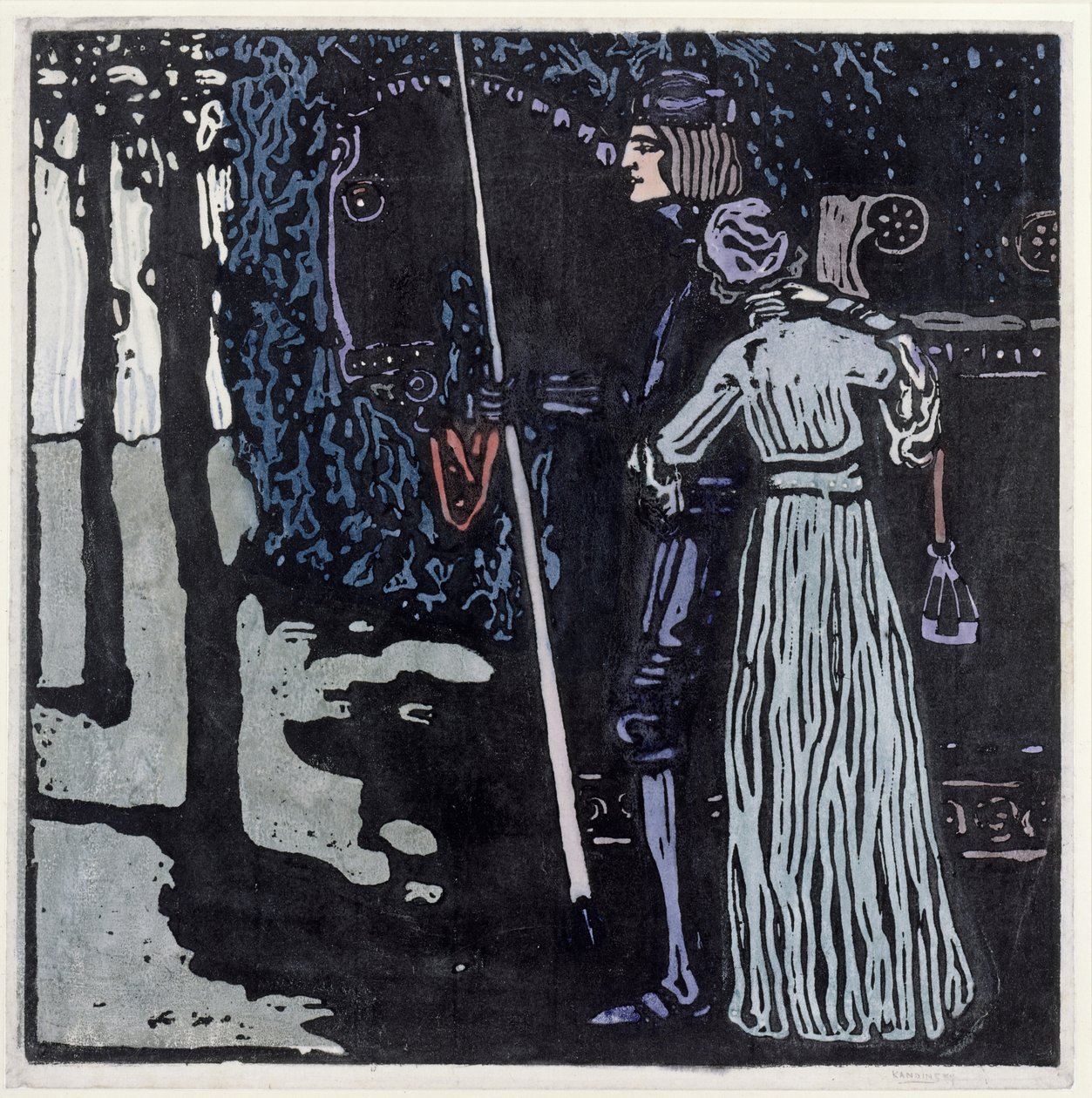 Rozloučení - velká verze od Wassily Kandinsky