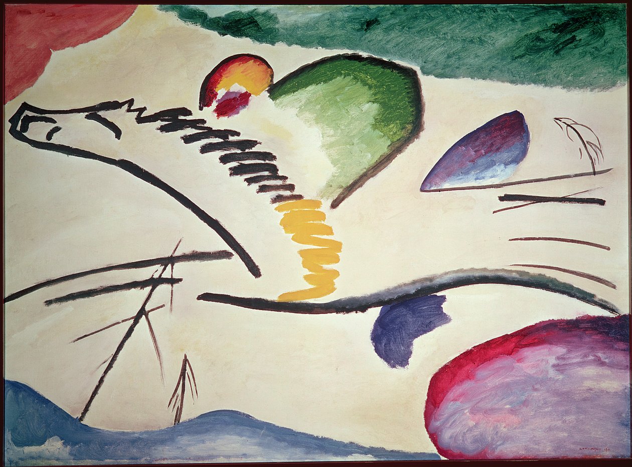 Abstraktní kůň, 1911 od Wassily Kandinsky