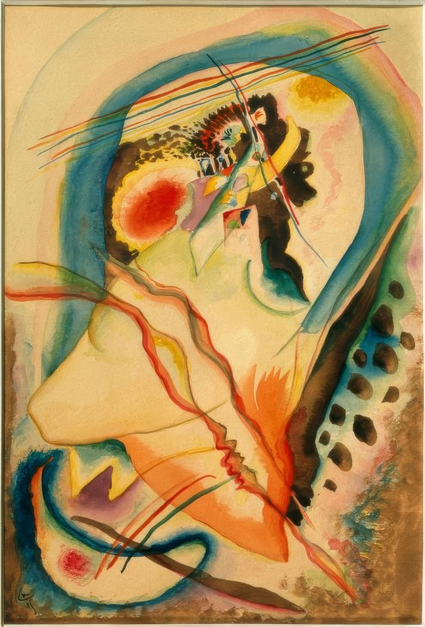 Abstraktní kompozice od Wassily Kandinsky