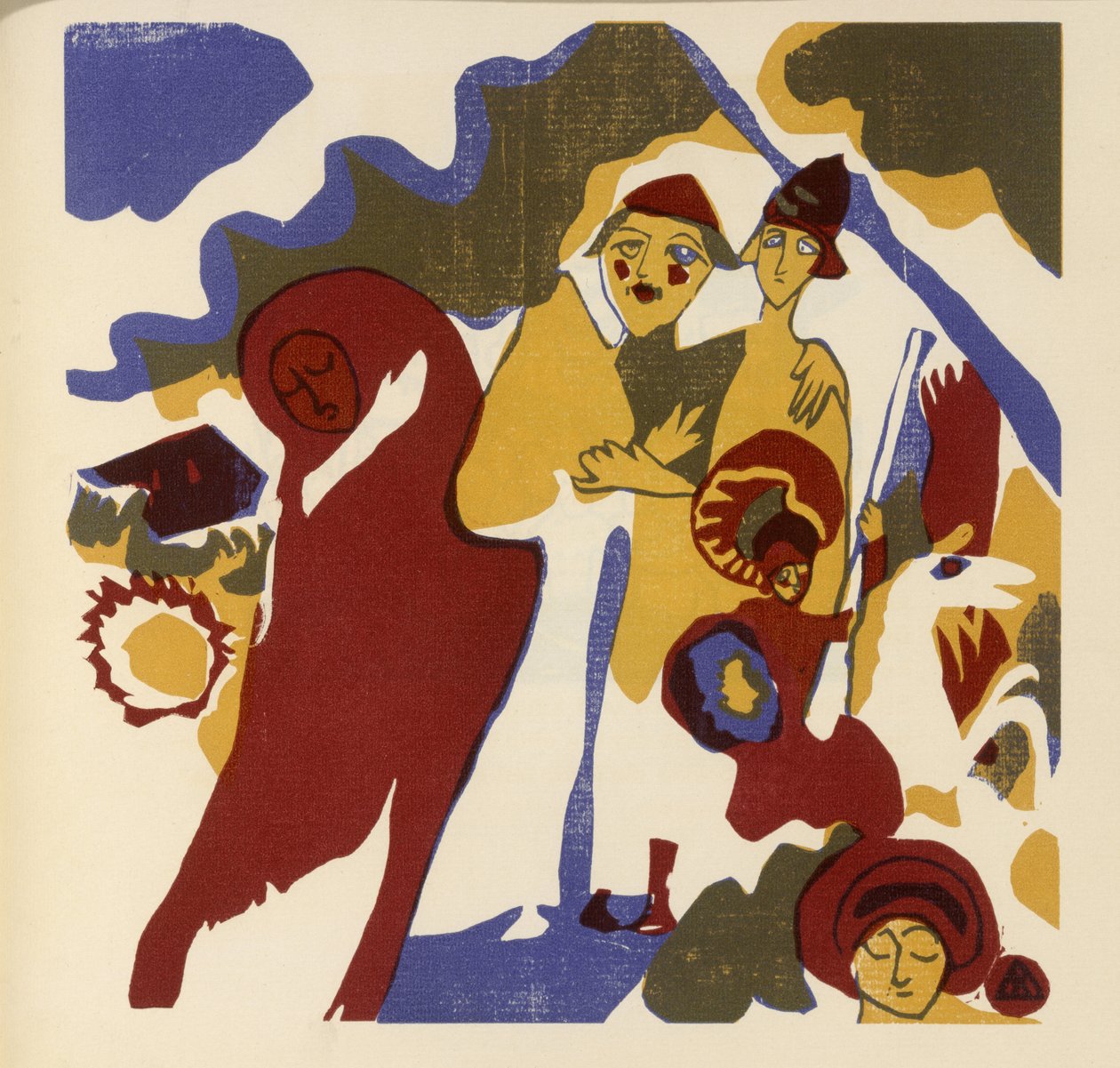 Allerheiligen (Blatt 46 aus: "Klänge") od Wassily Kandinsky