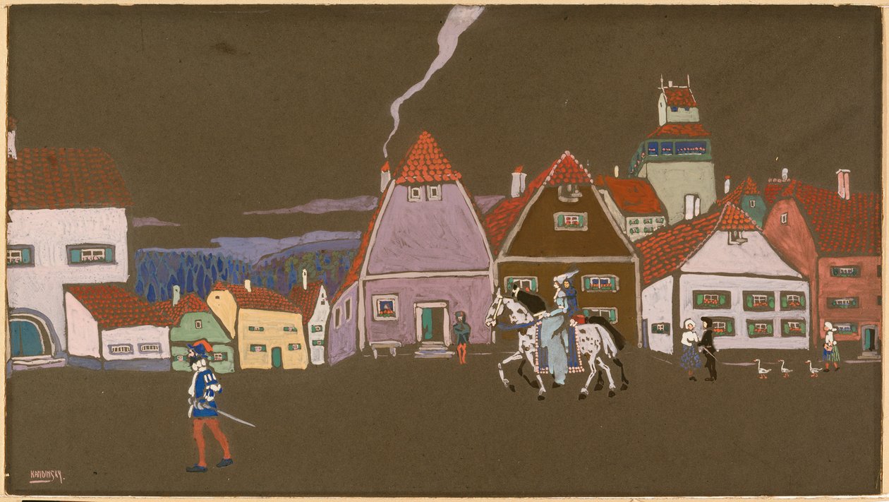 Staré městečko od Wassily Kandinsky