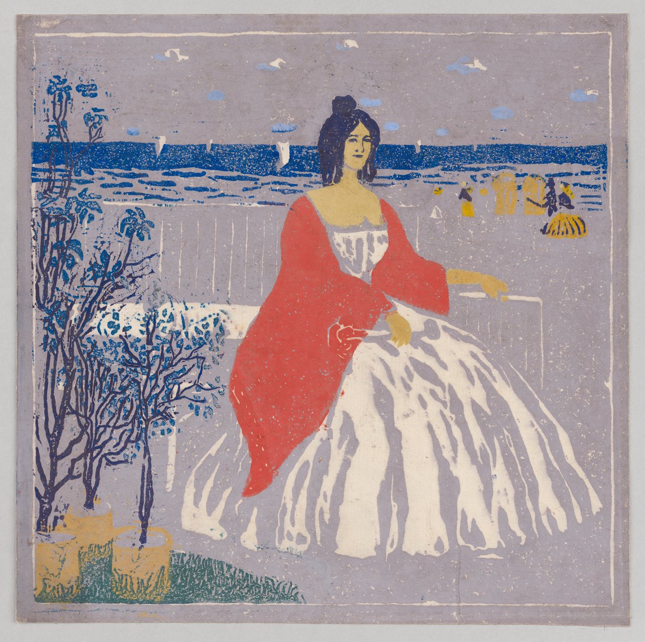 Na pláži od Wassily Kandinsky