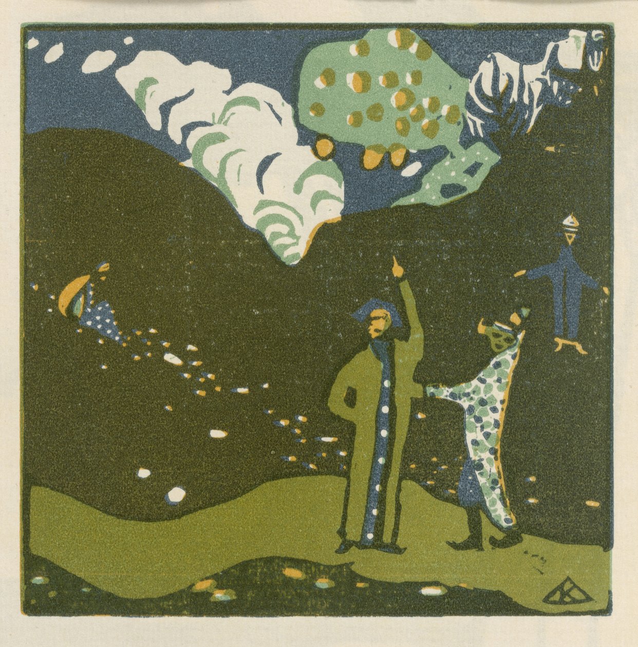 Jabloň (list 39 z: „Zvuky“) od Wassily Kandinsky