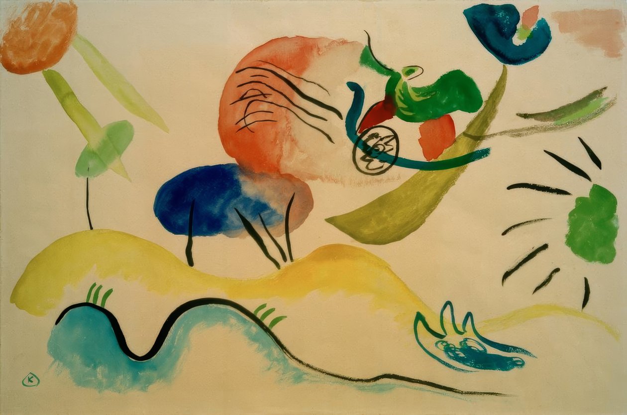 Akvarel číslo 2 od Wassily Kandinsky