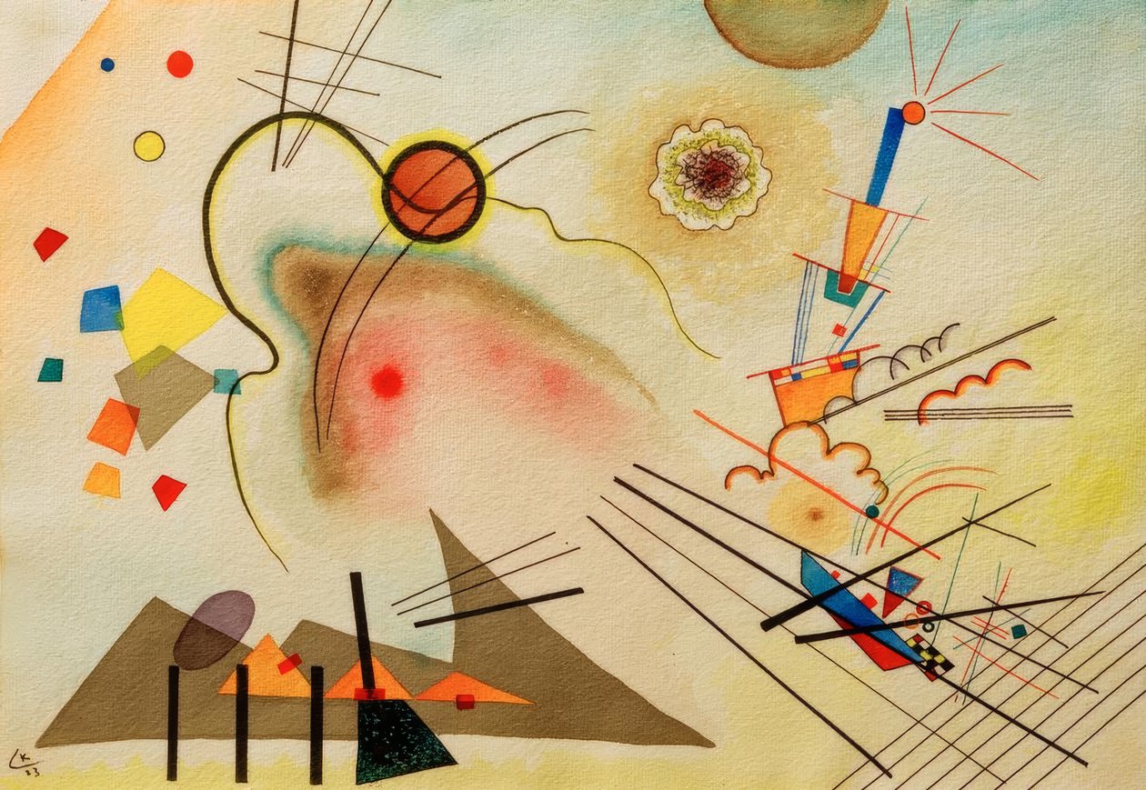 Akvarel číslo 606 od Wassily Kandinsky