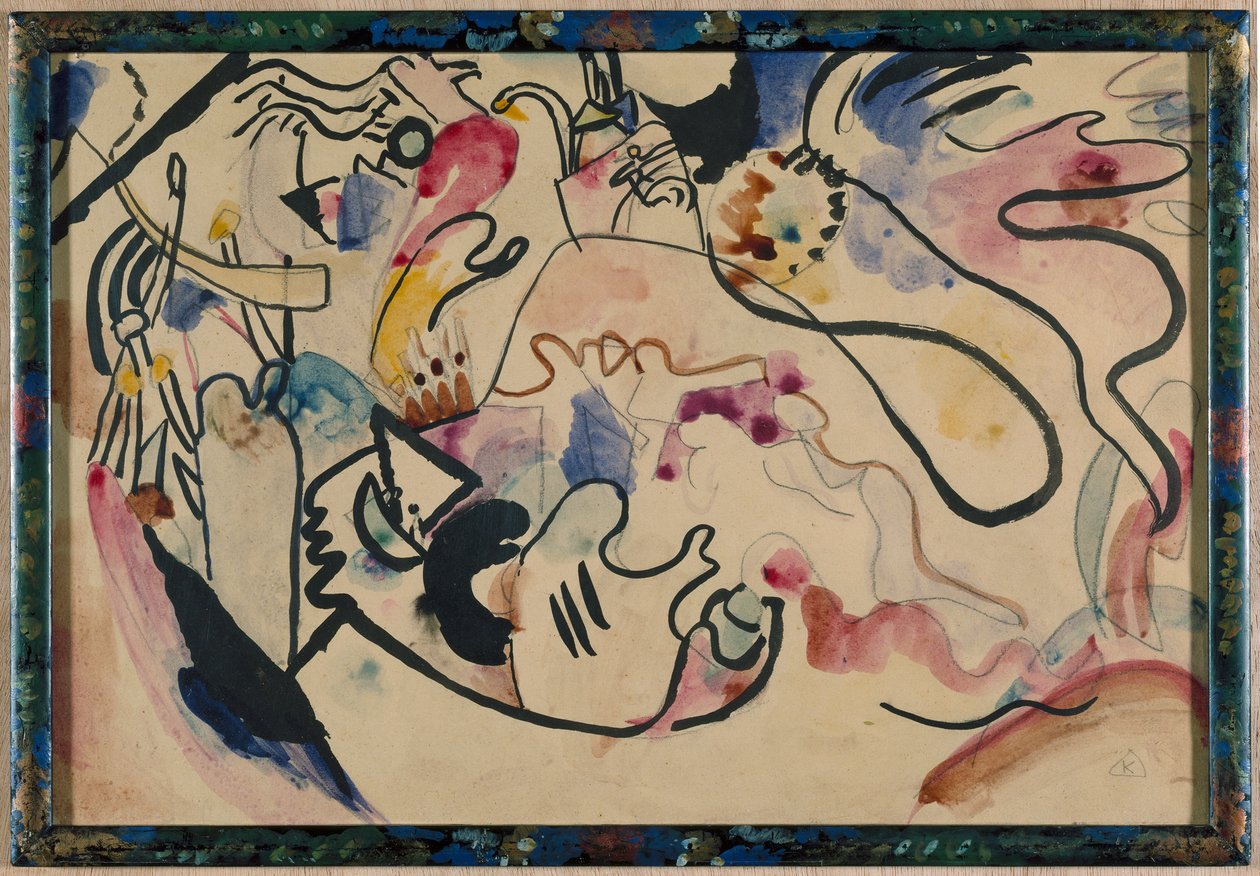 Akvarel č. 8 "Soudný den" od Wassily Kandinsky