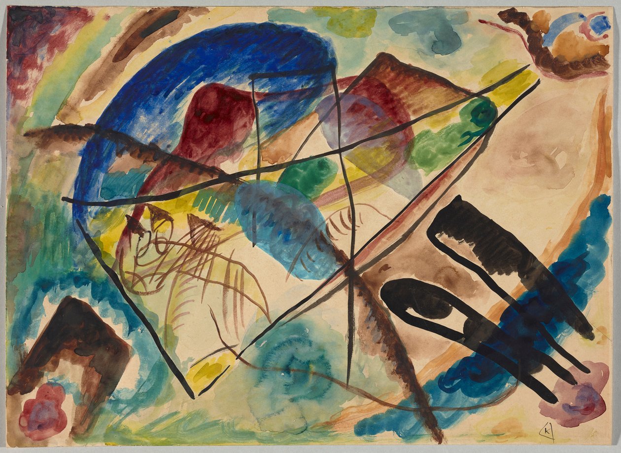 Akvarel VIII od Wassily Kandinsky