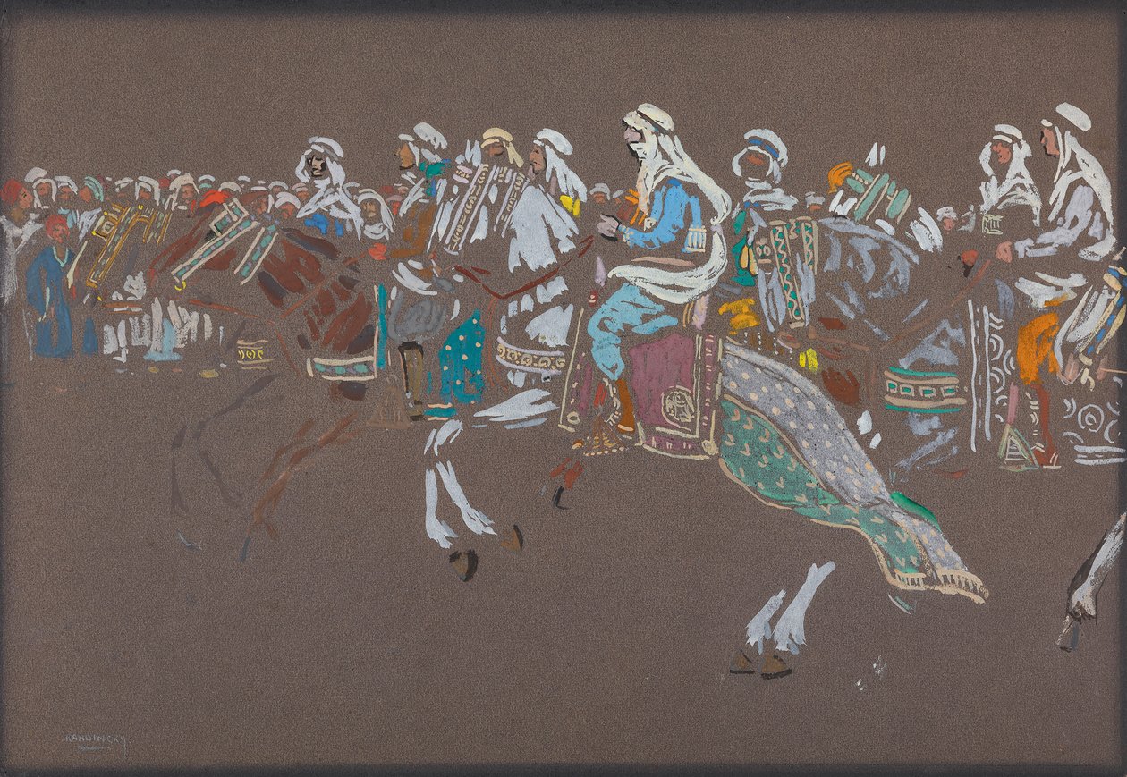 Arabská jízda od Wassily Kandinsky