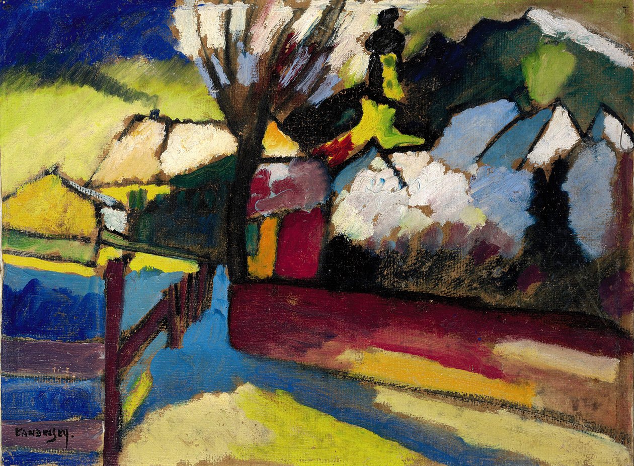 Podzimní krajina se stromem Podzimní krajina se stromem, 1910 od Wassily Kandinsky