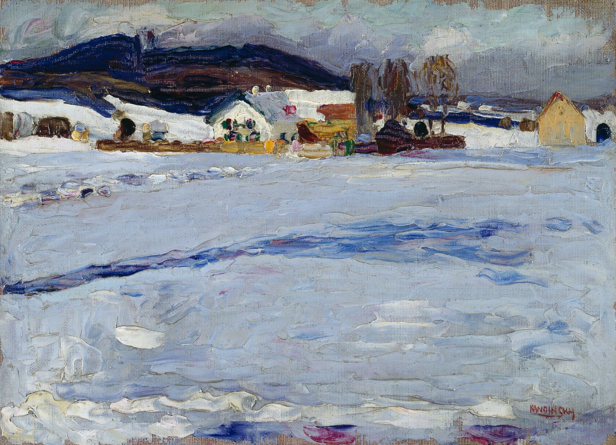 U Starnbergu – Zima od Wassily Kandinsky
