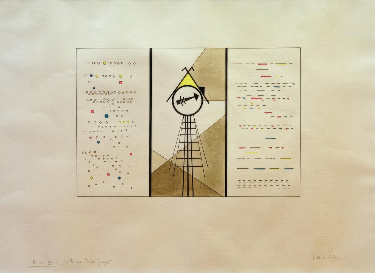 Obrázky na výstavě, obrázek XV: Chata Baba-Yaga od Wassily Kandinsky