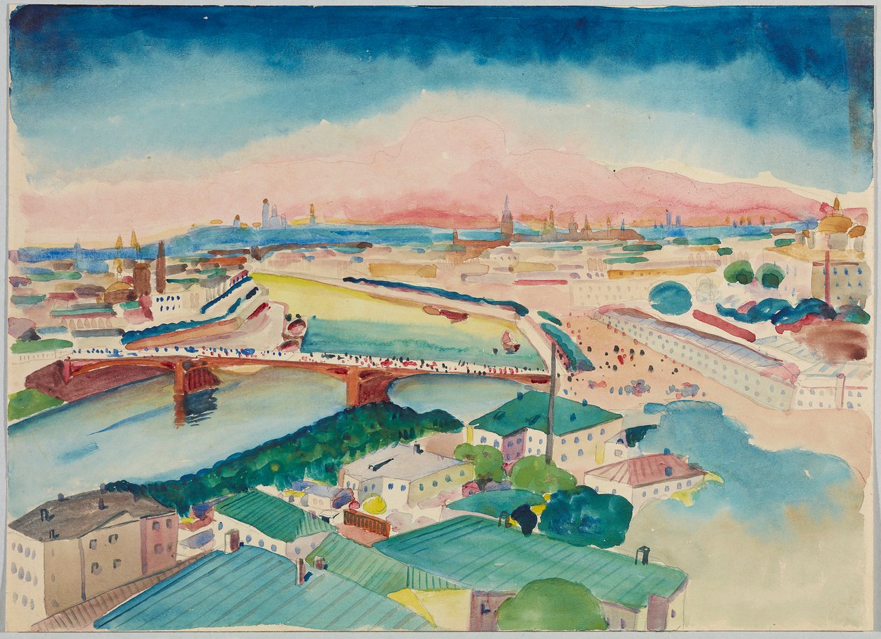 Pohled na Moskvu od Wassily Kandinsky