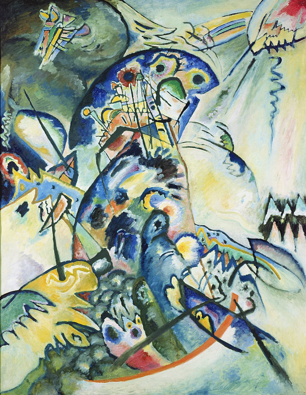 Modrý hřeben, 1917 od Wassily Kandinsky