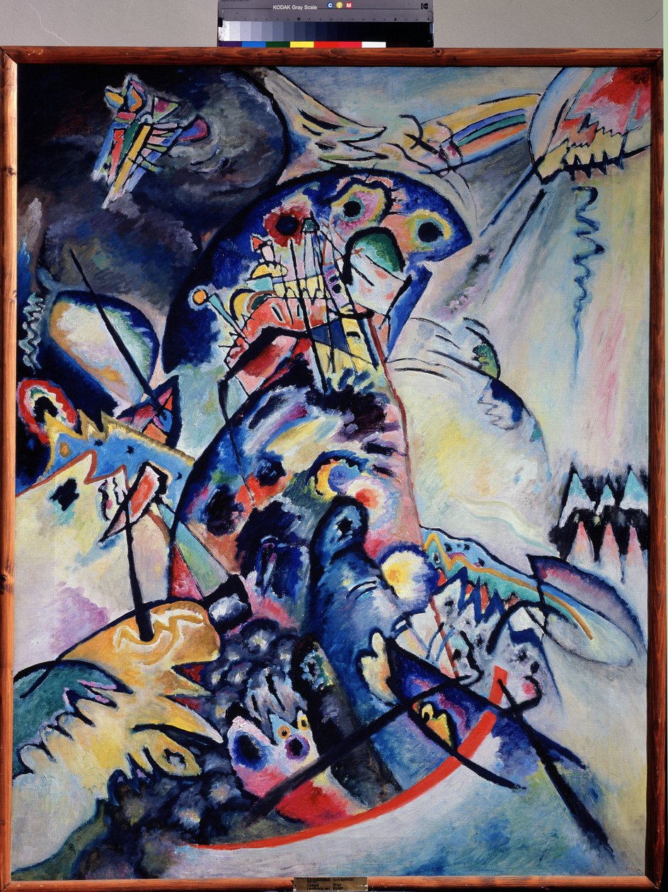 Obraz ""Modrý hřeben"" od Vassily Kandinsky (nebo Wassily Kandinsky nebo Kandinskyj od Wassily Kandinsky