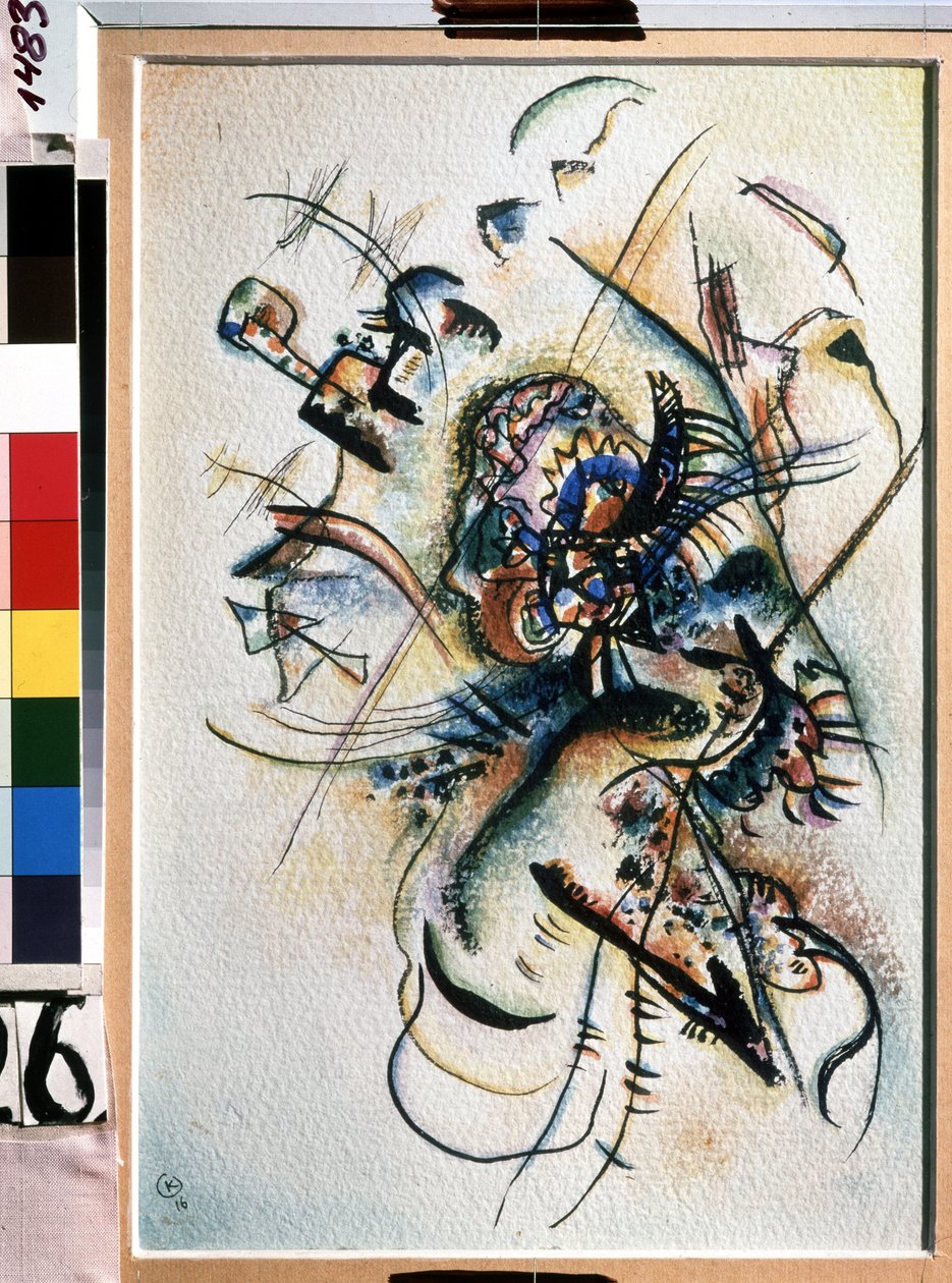 ""Composition"" Malba Vasilije Kandinského (nebo Wassily Kandinského nebo Kandinského od Wassily Kandinsky