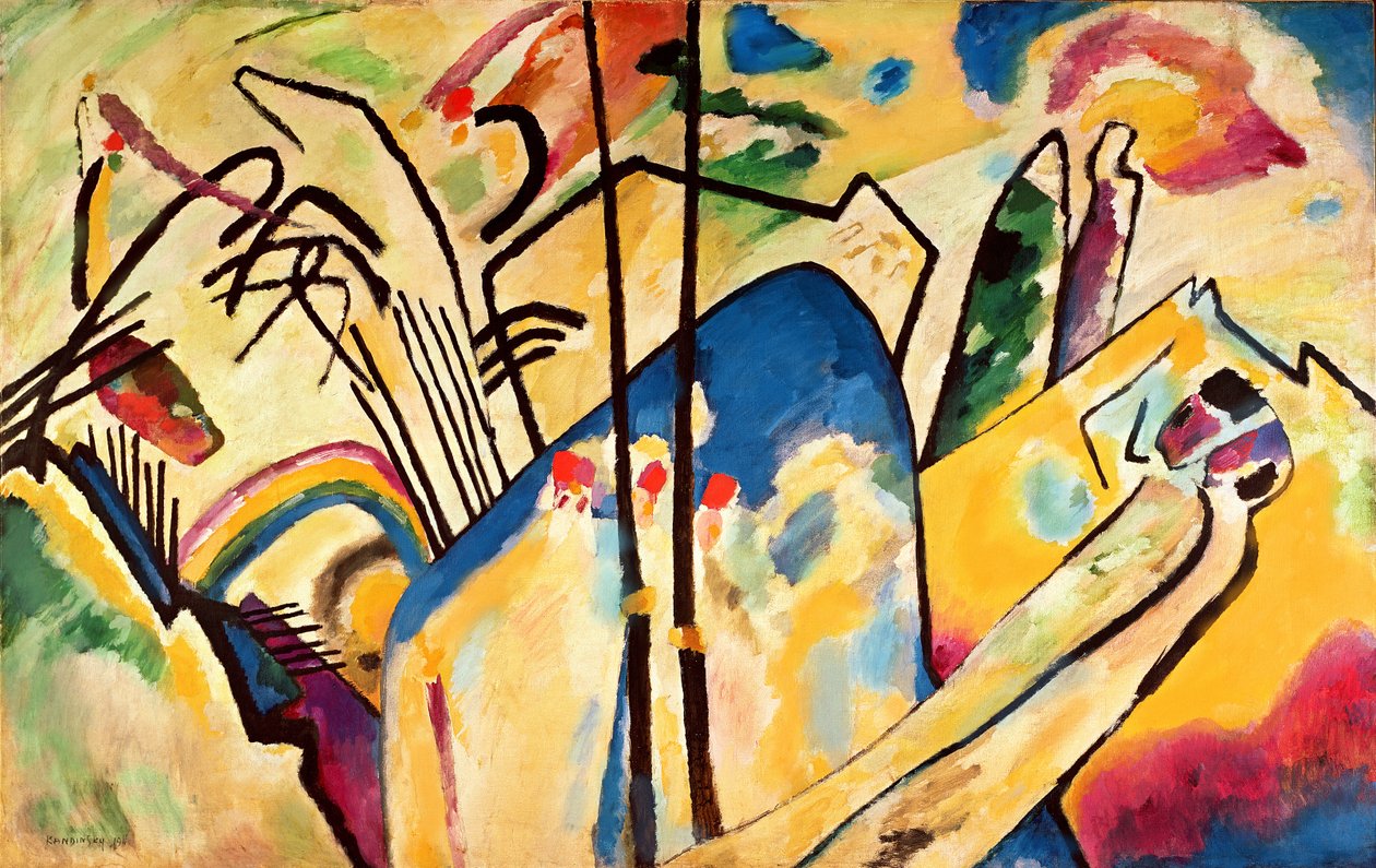 Složení č. 4 od Wassily Kandinsky