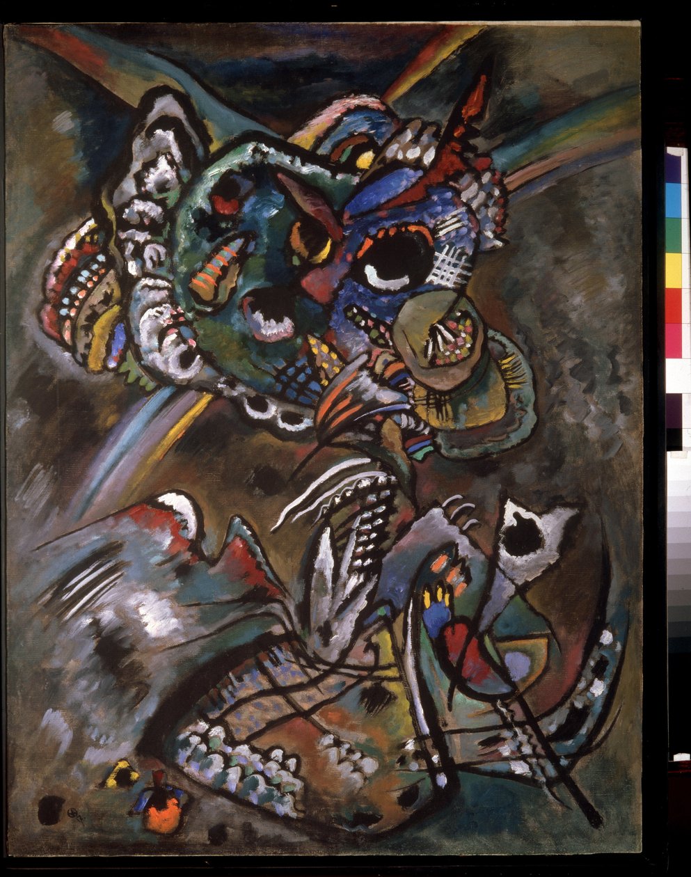 Crepuscule (soumrak). Malířův den Wassily Kandinsky (Au Wassily Kandinsky au Kandinskyz od Wassily Kandinsky