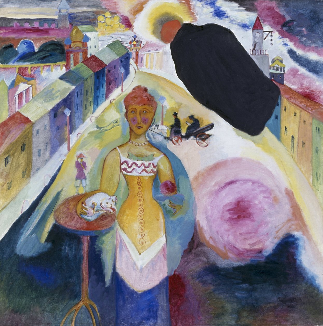 Paní v Moskvě od Wassily Kandinsky