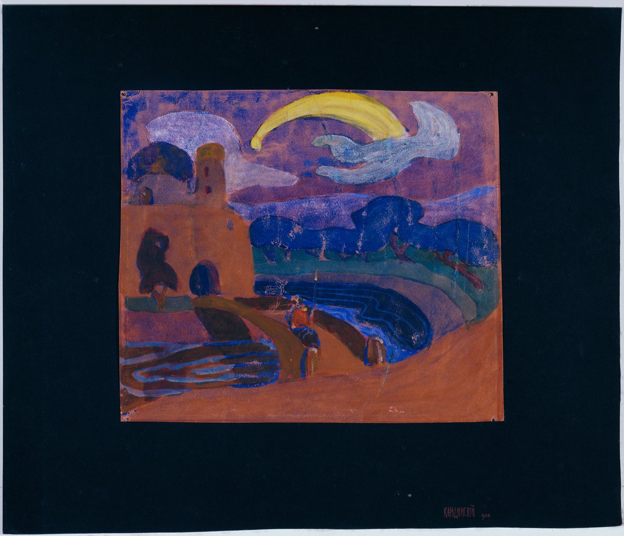 Kometa (Noční jezdec) od Wassily Kandinsky