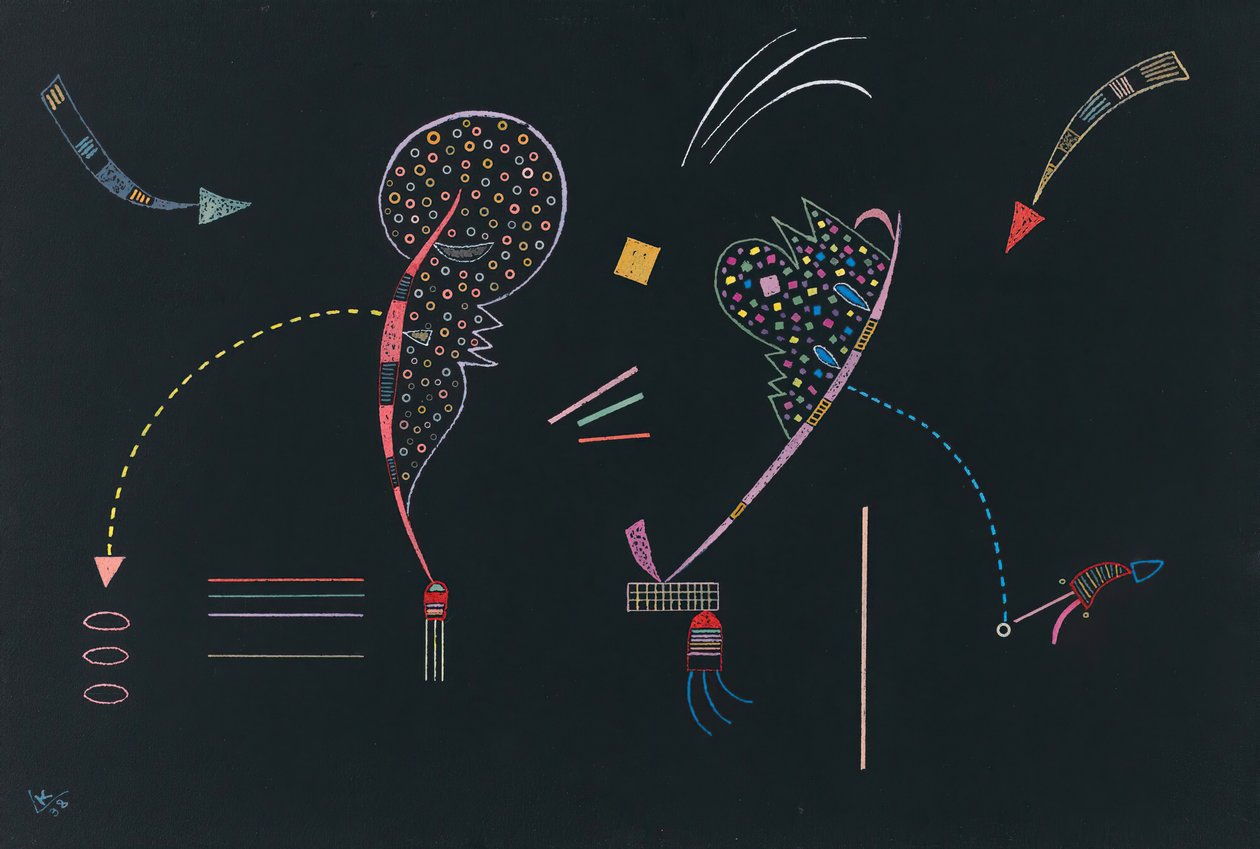 Dvě pobřeží, 1938. od Wassily Kandinsky