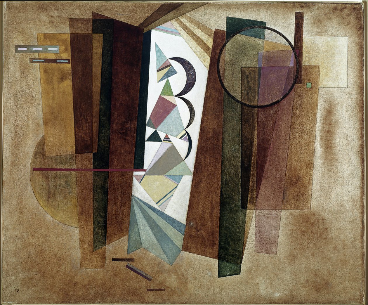 Vývoj v hnědé - Malba od Wassily Kandinsky