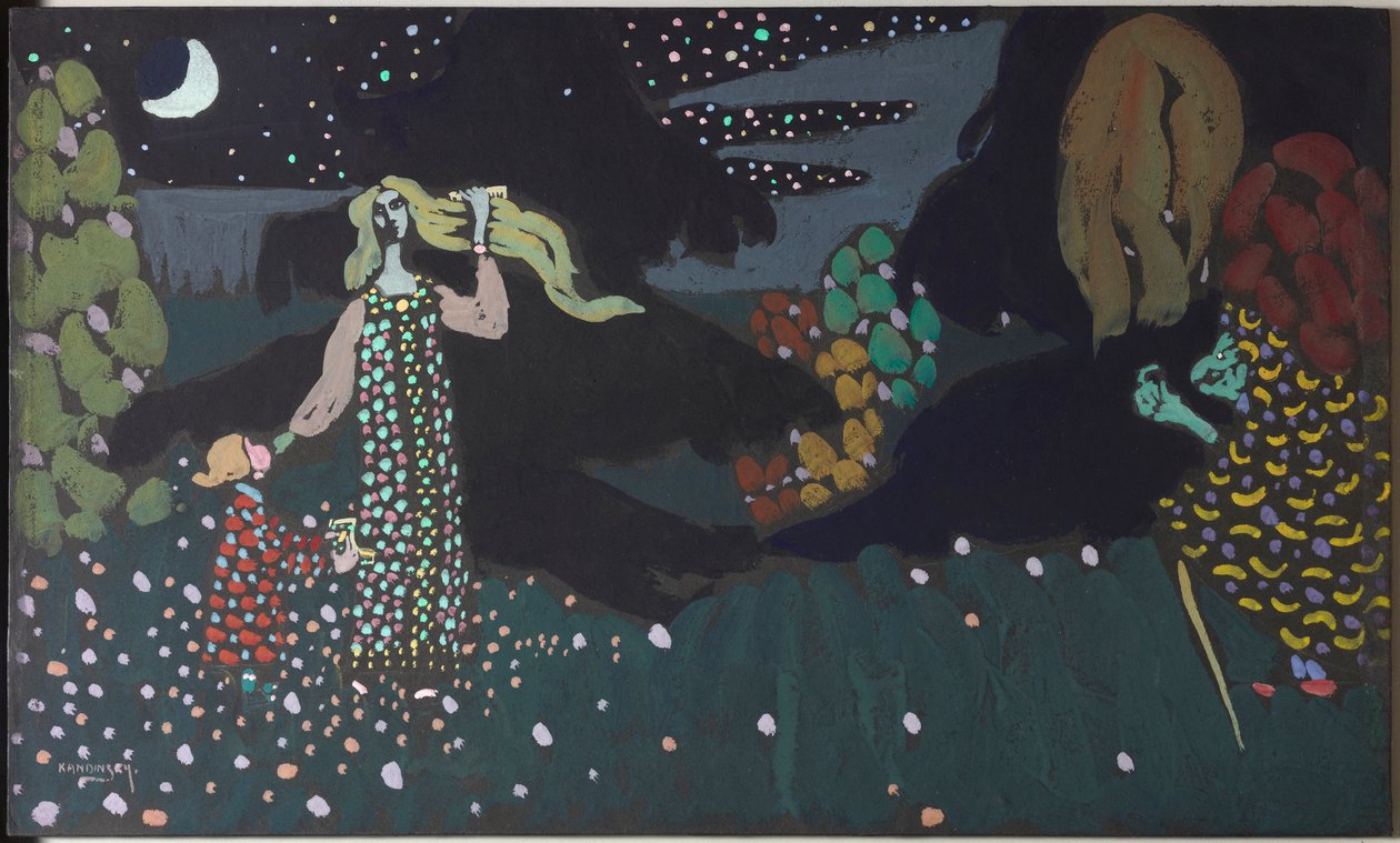 Noc od Wassily Kandinsky