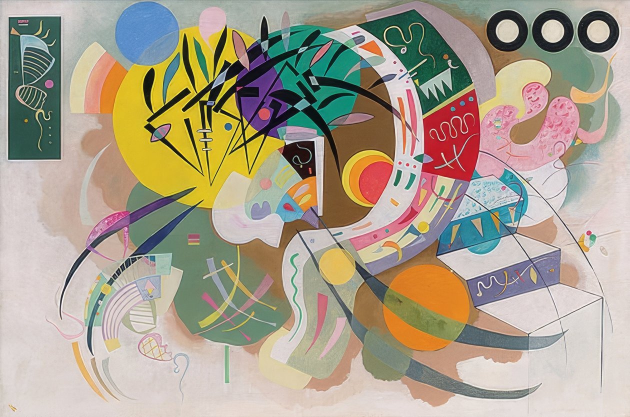 Dominantní křivka (Dominantní křivka). 1936 od Wassily Kandinsky