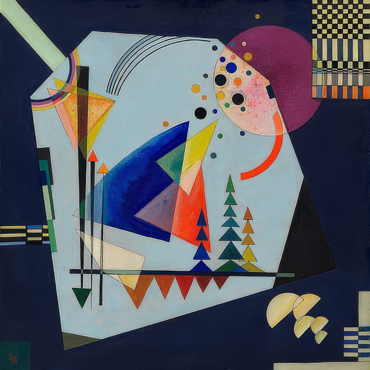 Tři zvuky. 1926 od Wassily Kandinsky