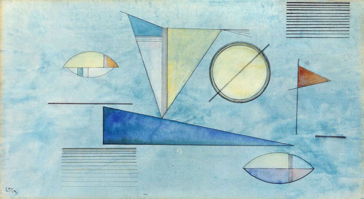 opar nebo zelený opar od Wassily Kandinsky