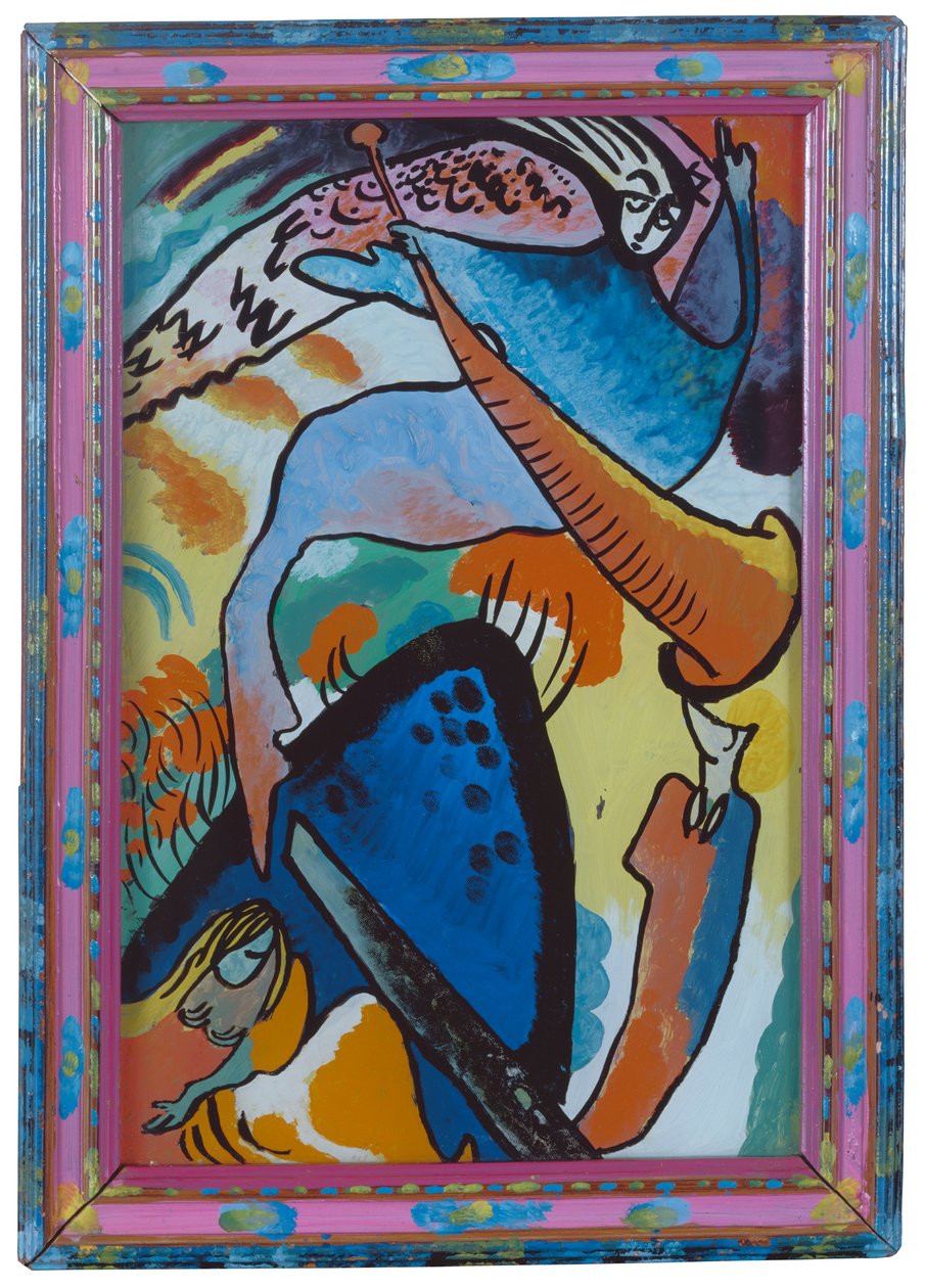 Anděl posledního soudu (fragment posledního soudu) od Wassily Kandinsky