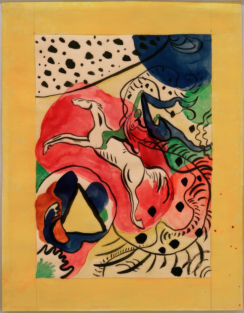 Design pro obálku Almanachu Der Blaue Reiter od Wassily Kandinsky