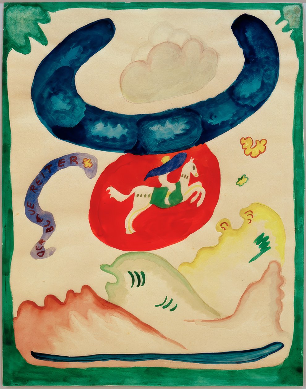 Design pro obálku Almanachu Der Blaue Reiter od Wassily Kandinsky
