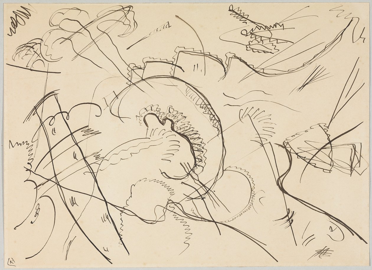 Návrh filmu „Obrázek s bílým okrajem“ od Wassily Kandinsky
