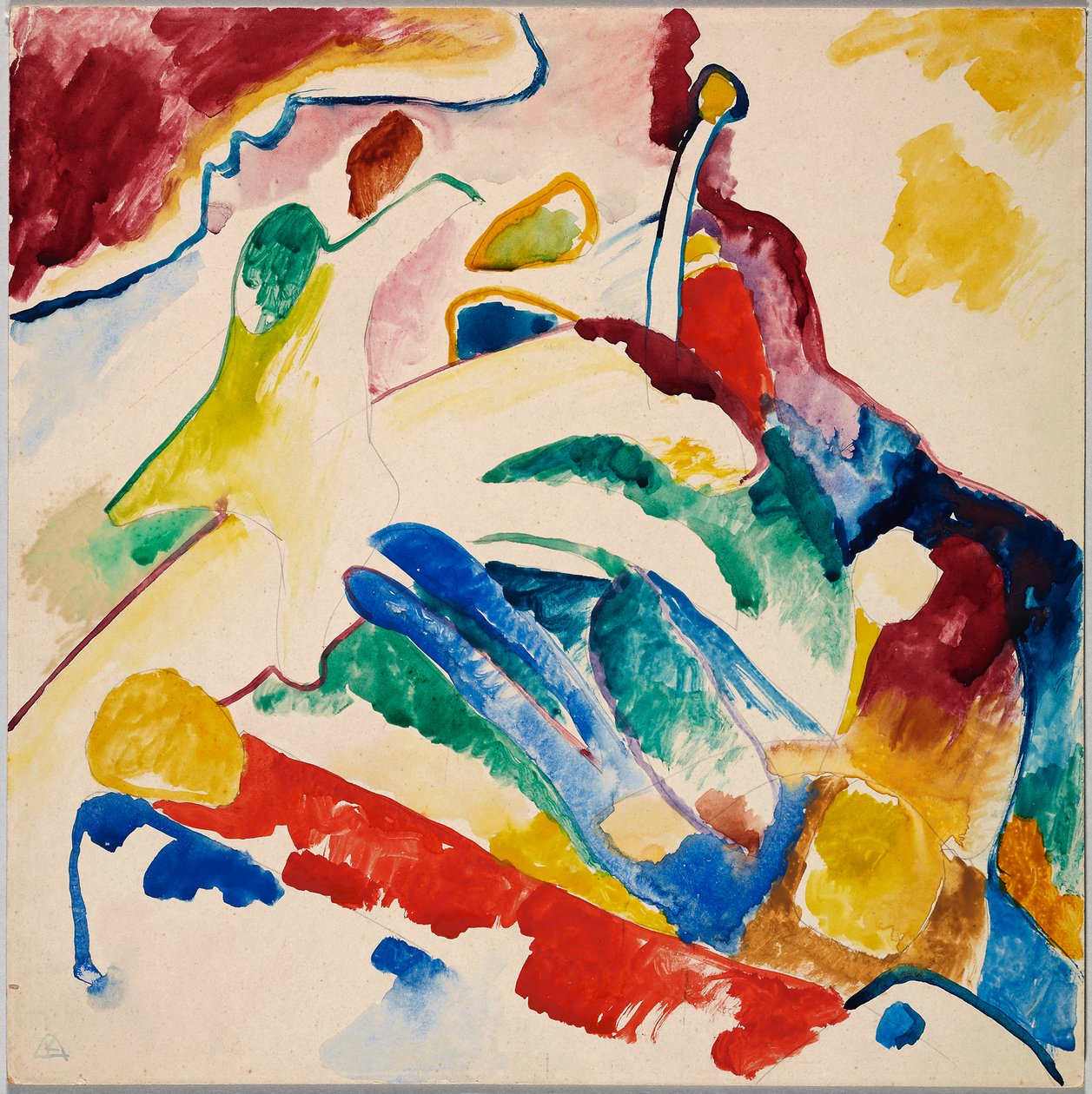 Návrh ke „Kompozici II“ od Wassily Kandinsky
