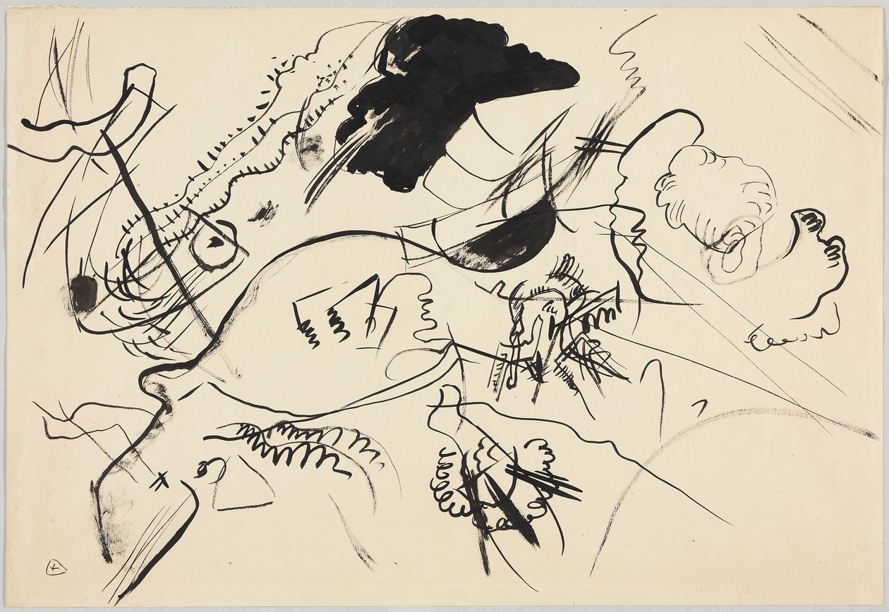 Předloha pro „Composition VII“ od Wassily Kandinsky
