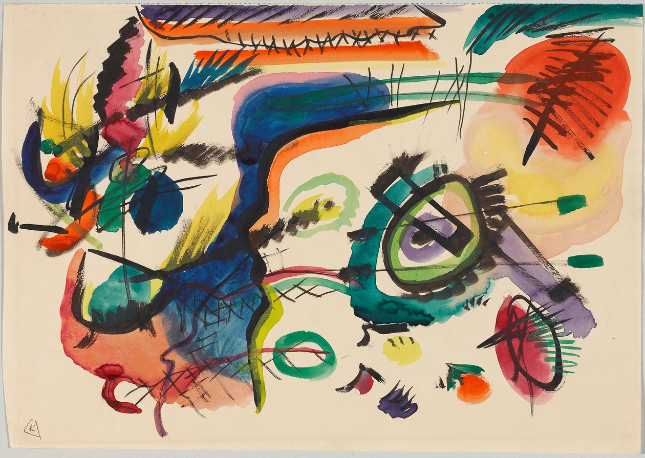 Návrh k „Kompozici VII“ od Wassily Kandinsky