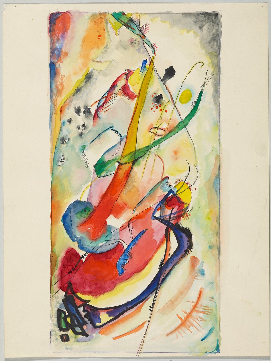 Návrh nástěnné malby pro Edwina R. Campbella č. 1 od Wassily Kandinsky