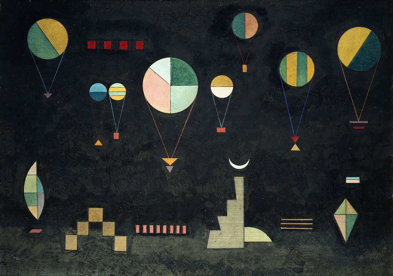 mělký-nízký od Wassily Kandinsky
