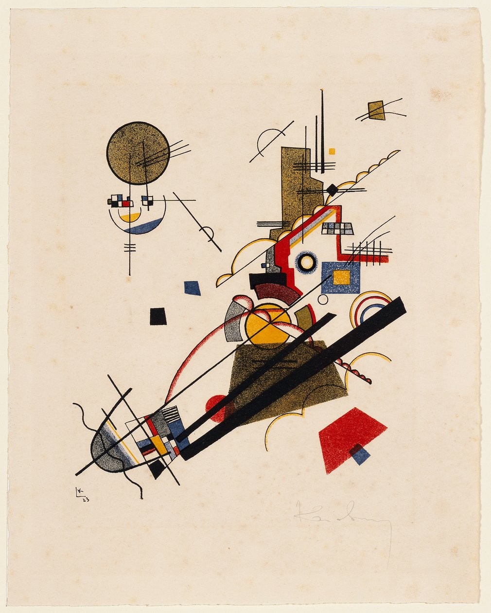 Radostný vzestup (z: Mistrovské portfolio Státního Bauhausu, list 2) od Wassily Kandinsky