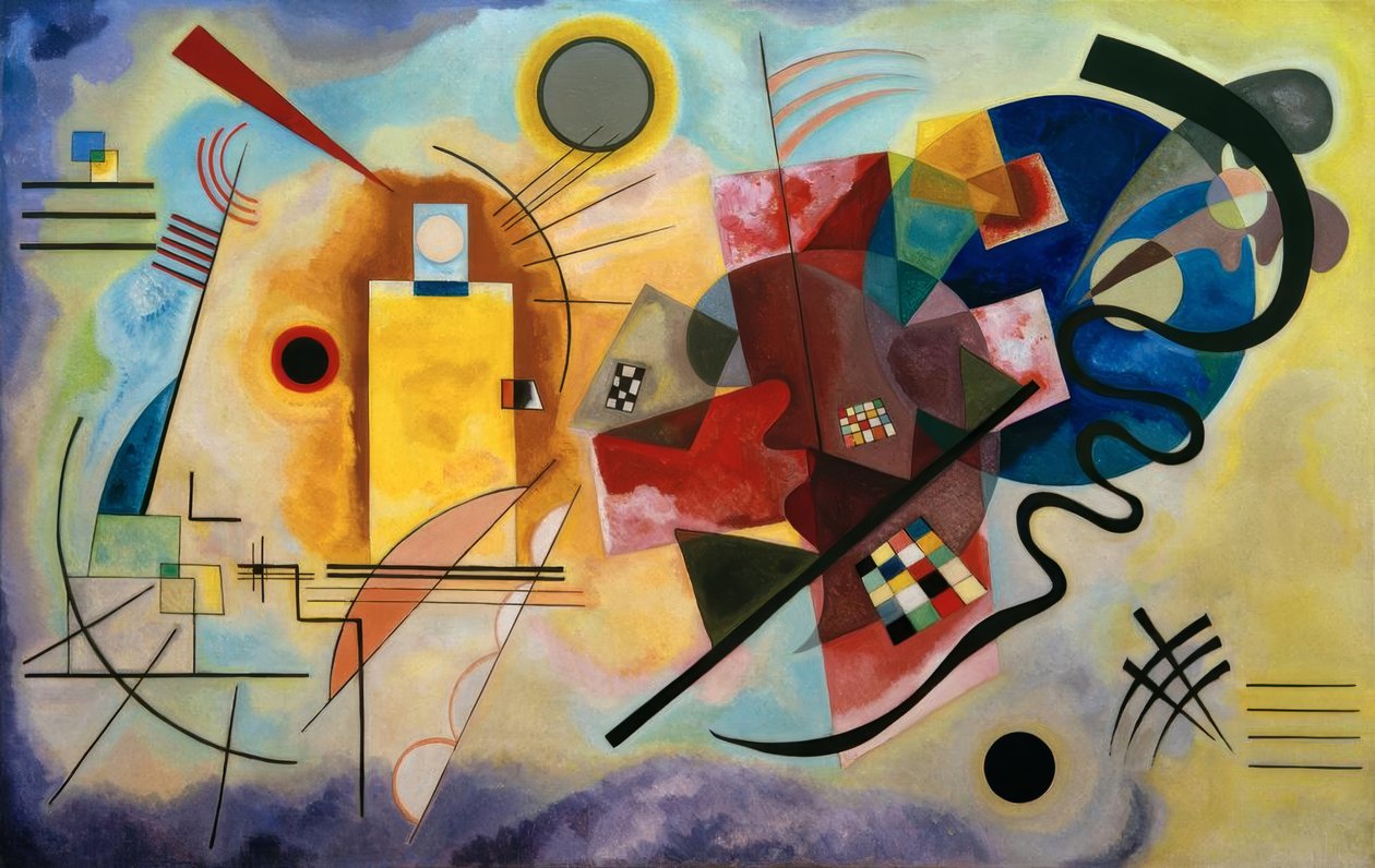 Žlutá - červená - modrá od Wassily Kandinsky