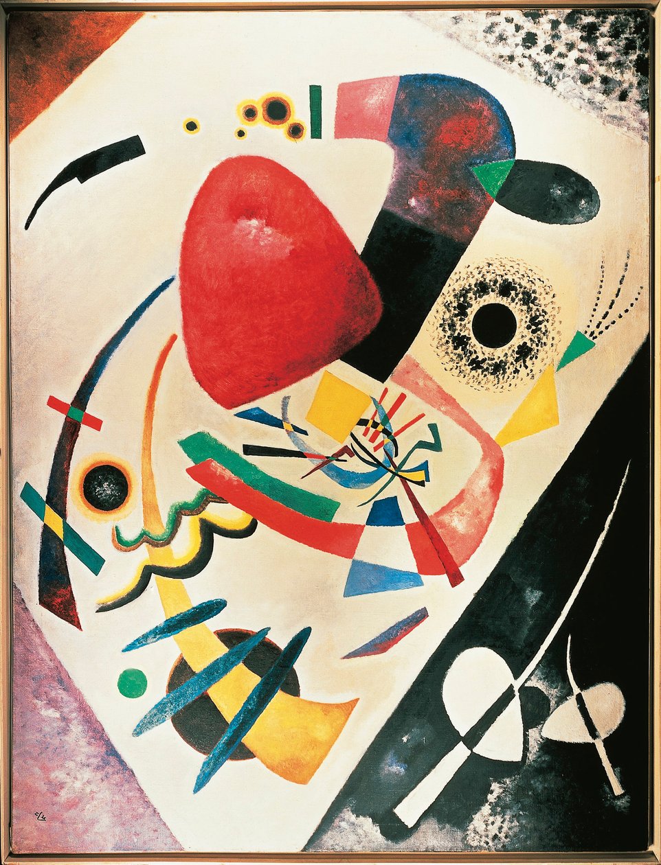Německo, Mnichov, Červená skvrna od Wassily Kandinsky