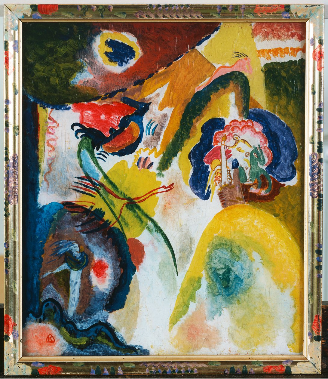 Skleněný obraz s labutí od Wassily Kandinsky