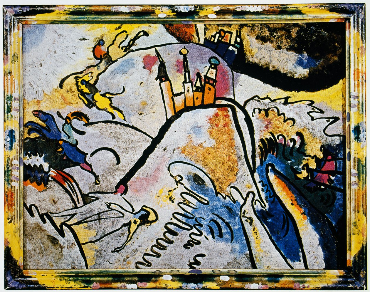 Malování na sklo se sluncem (malé radosti) od Wassily Kandinsky