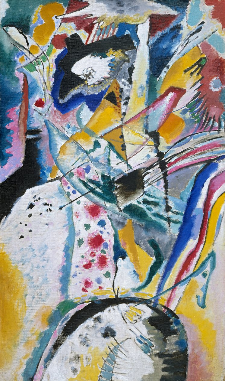 Velká studie k nástěnné malbě pro Edwina R. Campbella (léto) od Wassily Kandinsky