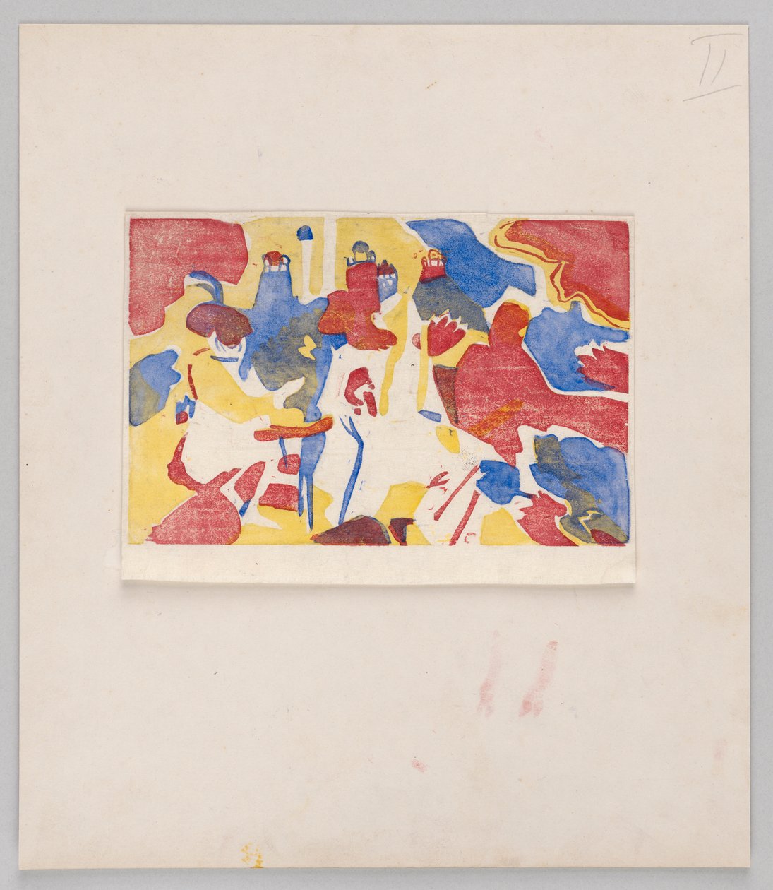 Holzschnitt zu dem Gemälde "Orientalisches" (Erster Zustand) od Wassily Kandinsky