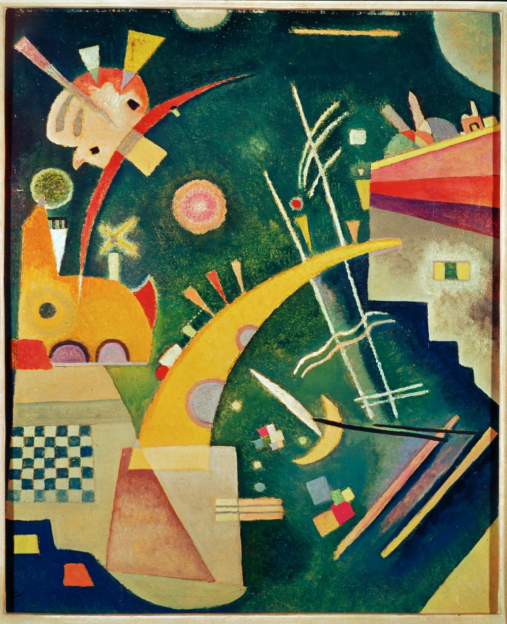 Hornform, Berlín (olej na kartonu) od Wassily Kandinsky