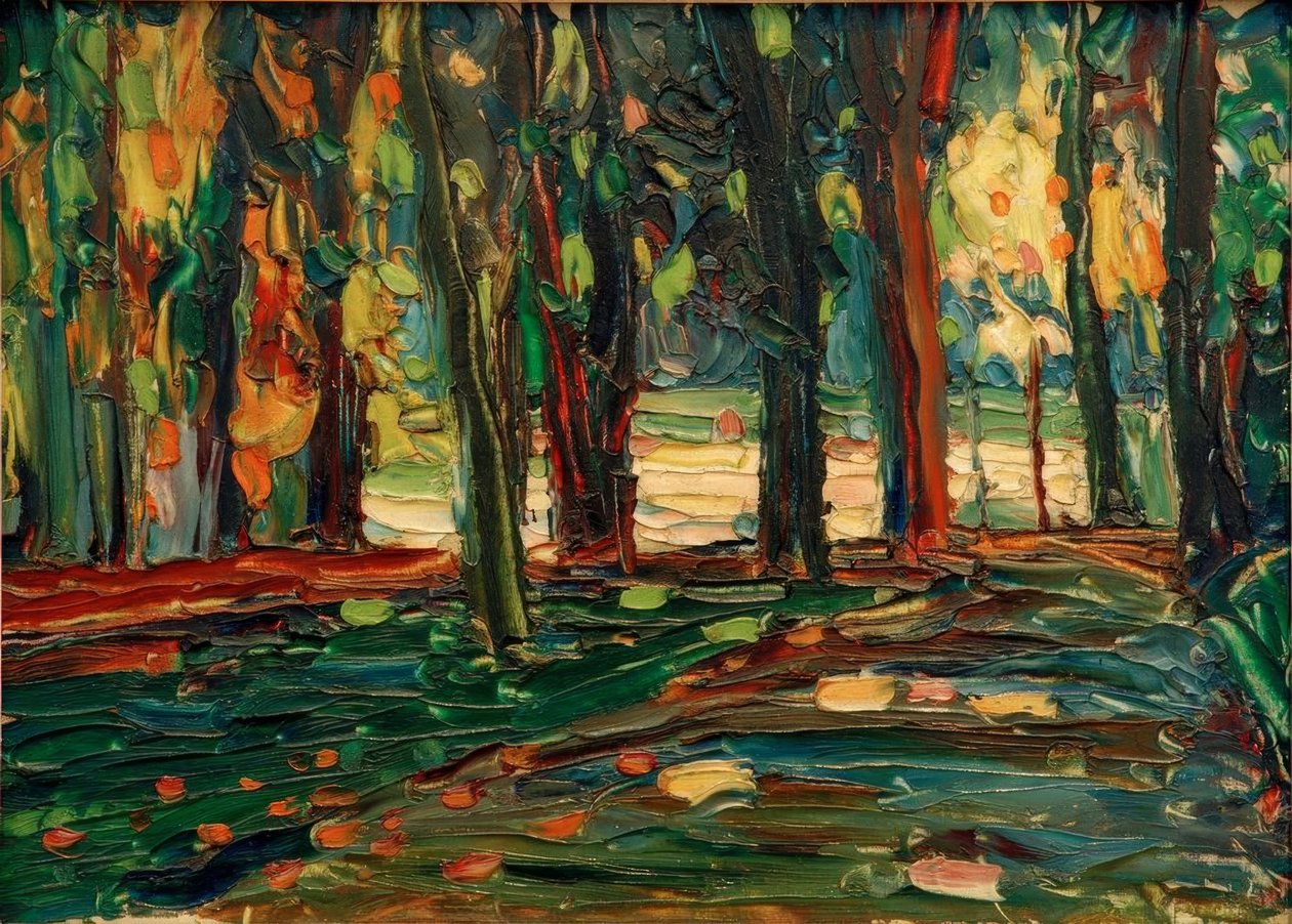 V parku Saint Cloud od Wassily Kandinsky